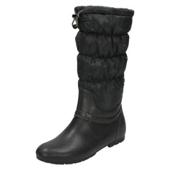 Ladies Spot On Slouch Leg Wellington Boots