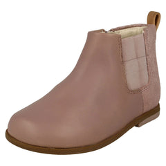 Infant Girls Clarks Glitter Detailed Ankle Boots Drew Fun