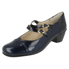 Ladies Rieker Block Heel Shoes 41758