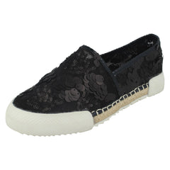 Ladies Savannah Flat Sequin Espadrilles