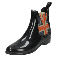 Ladies Spot On British Flag Gusset Boots