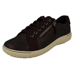 Ladies Clarks Casual Lace Up Trainers - Nalle Lace
