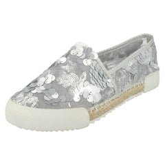 Ladies Savannah Flat Sequin Espadrilles