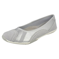 Ladies Down To Earth Flat Ballerina Shoes