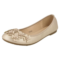 Ladies Spot On Casual Flat Ballerina Shoes