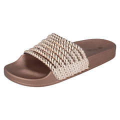 Ladies Spot On Casual Sliders