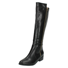 Ladies Spot On Knee High Boots