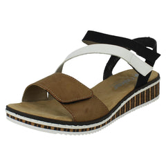 Ladies Rieker Strappy Summer Sandals V3670