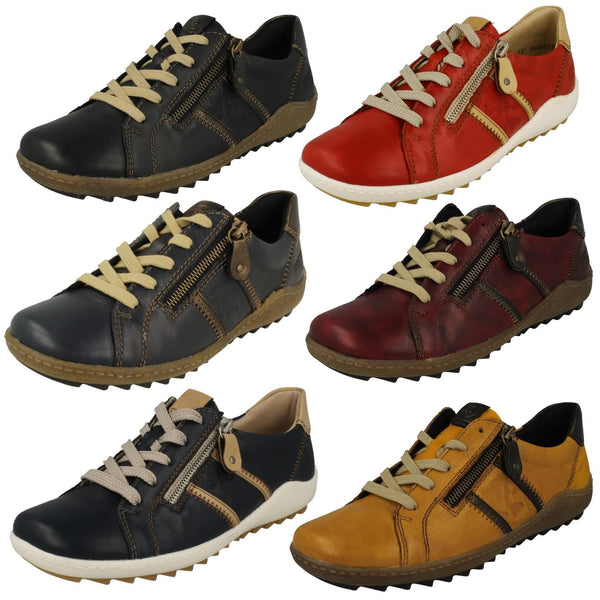 Ladies Remonte Zip Detailed Shoes R1426