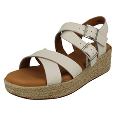 Ladies Clarks Adjustable Strappy Platform Heeled Sandals Kimmei Buckle