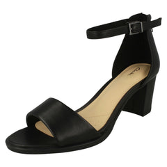 Ladies Clarks Heeled Strappy Sandals Kaylin60 2Part