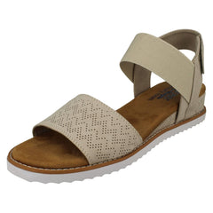 Ladies Skechers Low Wedge Sandals Desert Kiss 31440
