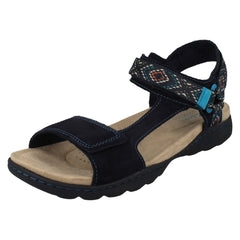 Ladies Clarks Aztec Detailed Strappy Sandals Amanda Step