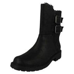 Ladies Clarks Warmlined Ankle Boots Orinoco2 Buckle