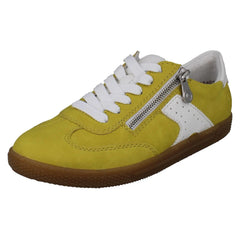 Ladies Rieker T-Shaped Suede Detail Trainers L9700