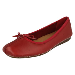 Ladies Clarks Comfort Everyday Flats Freckle Ice