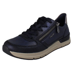 Ladies Rieker Casual Trainer With Side Zip 58902