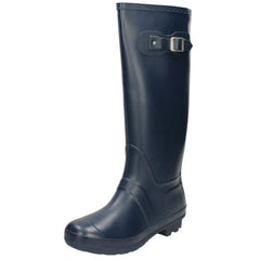 Ladies Spot On Side Buckle Colourful Wellington Boots X1166