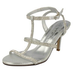 Ladies Anne Michelle Bar Strap Heeled Sandal
