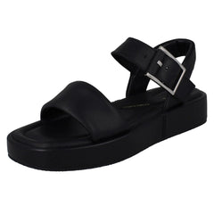 Ladies Clarks Square Toe Flatform Sandals Alda Strap