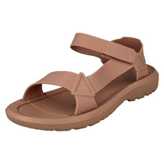 Ladies Spot On Strappy Adjustable Sandals F00398