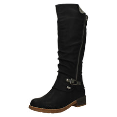 Ladies Rieker Knee High Boots Warm Lining With Rieker Tex 94652