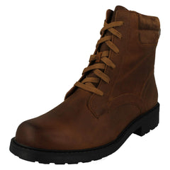 Ladies Clarks Lace Up Detailed Ankle Boots Orinoco2 Spice