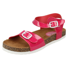 Girls Spot On Synthetic Buckle Fastening Sandals