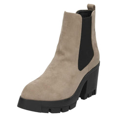 Ladies Spot On Platform Ankle Boots