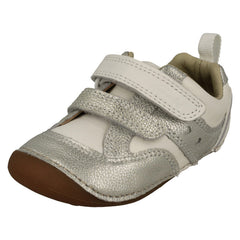 Childrens Clarks Casual Hook And Loop Strap Shoes Tiny Sky T