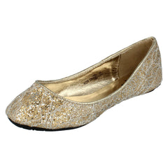Girls Cutie Glitter Slip On Shoes