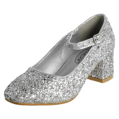 Girls Spot On Mary Jane Heeled Shoes H3091