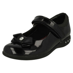 Girls Clarks Bow Detail School Shoes Prime Skip
