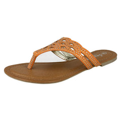Ladies Savannah Jewelled Toe Post Sandals