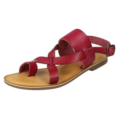 Ladies Leather Collection Toe Loop Sandals F00127