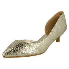 Ladies Savannah Cut Out Side Kitten Heel