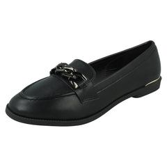 Ladies Spot On Smart Slip On Loafers F80545
