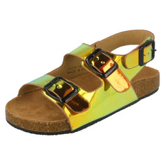 Girls Spot On Summer Hologram Sandals