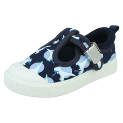 Boys Clarks Casual T-Bar Shoes City Dance