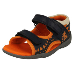 Boys Clarks Casual Sandals Fudgy Jump