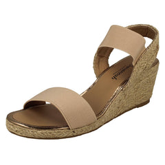 Womens Savannah Slip On Wedge Heeled Sandal F2297