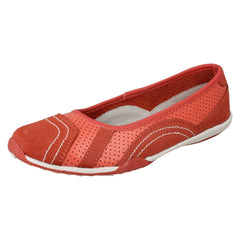 Ladies Down To Earth Flat Ballerina Shoes