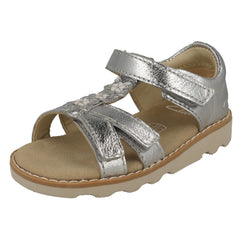 Girls Clarks Casual Sandals Crown Flower