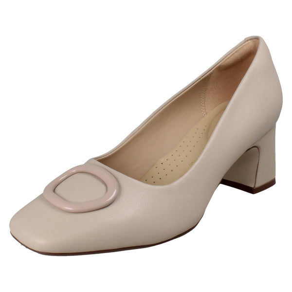 Ladies Clarks Block Heel Court Shoes Fernie Lane