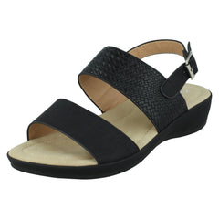 Ladies Spot On Low Wedge Mules F00287