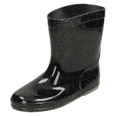 Girls Spot On Glitter Short Wellingtons