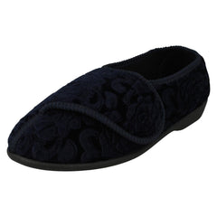 Ladies Jo & Joe Embossed Floral Detailed Slippers Doreen