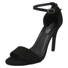 Ladies Spot On High Heel Mule Sandals