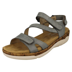 Ladies Remonte Strappy Wedge Heeled Sandals R6850