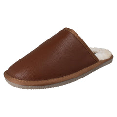 Mens Hush Puppies Mule Slippers Coady Leather Slipper